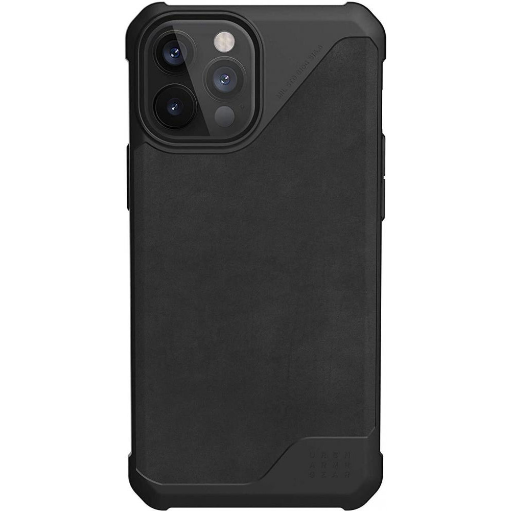 URBAN ARMOR GEAR iPhone 12 Pro Max Metropolis LT Leather Black (11236O118340) - зображення 1