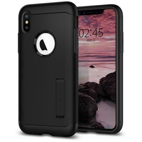 Spigen iPhone Xs Max Slim Armor Black 065CS25156 - зображення 1