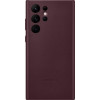 Samsung S908 Galaxy S22 Ultra Leather Cover Burgundy (EF-VS908LEEG) - зображення 1