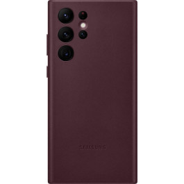   Samsung S908 Galaxy S22 Ultra Leather Cover Burgundy (EF-VS908LEEG)