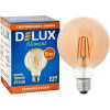 DeLux LED Globe G95 6W 2700К E27 Amber Filament (90016727) - зображення 1