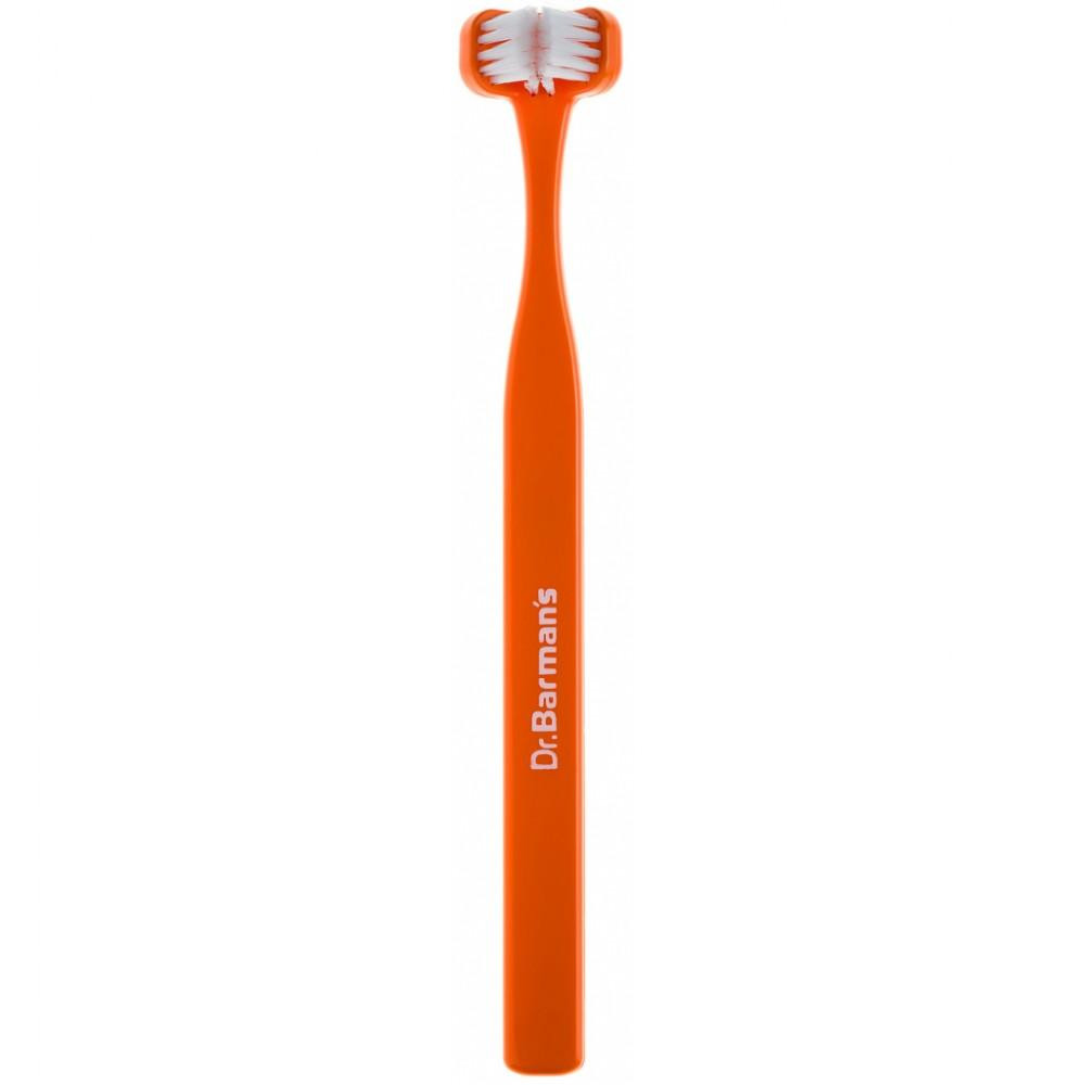 Dr. Barman's Зубна щітка  Superbrush Compact Тристороння М'яка Помаранчева (7032572876328-orange) - зображення 1