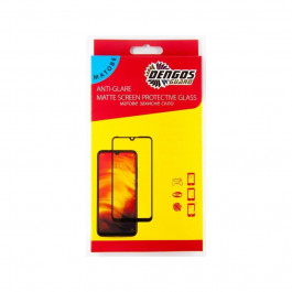   DENGOS Защитное стекло Full Glue Matte для iPhone 13/13 Pro Black (TGFG-MATT-40)