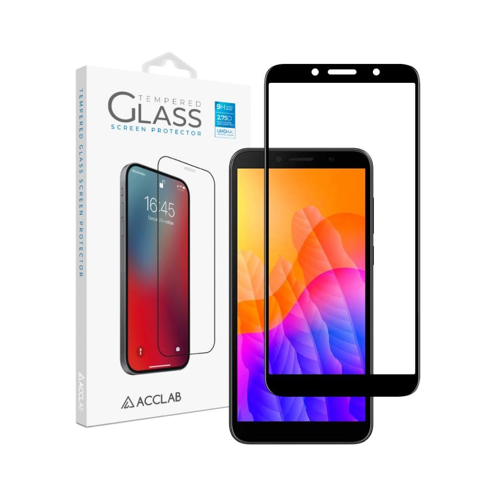 ACCLAB Защитное стекло Full Glue для Huawei Y5p Black (1283126508295) - зображення 1