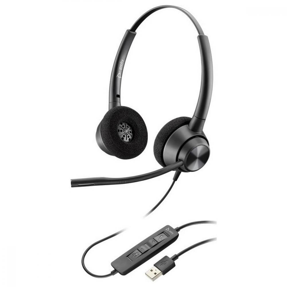 POLY EncorePro 320 Stereo USB-A Black (767G0AA) - зображення 1