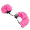 DS Fetish Наручники  Plush handcuffs, метал з хутром, малинові (88137 /Sm-c1304) - зображення 2