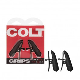   California Exotic Novelties Затискачі на соски з вібрацією COLT Grips, Чорні (CE13241)