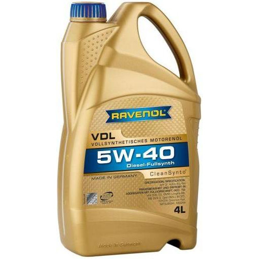 RAVENOL VDL 5W-40 4л - зображення 1