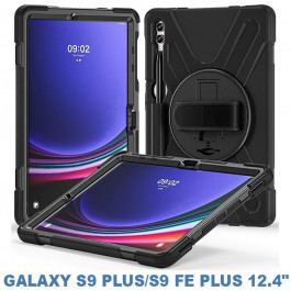   BeCover Чохол Heavy Duty Case для Samsung Galaxy Tab S9 Plus SM-X810/S9 FE Plus SM-X610 Black (710445)