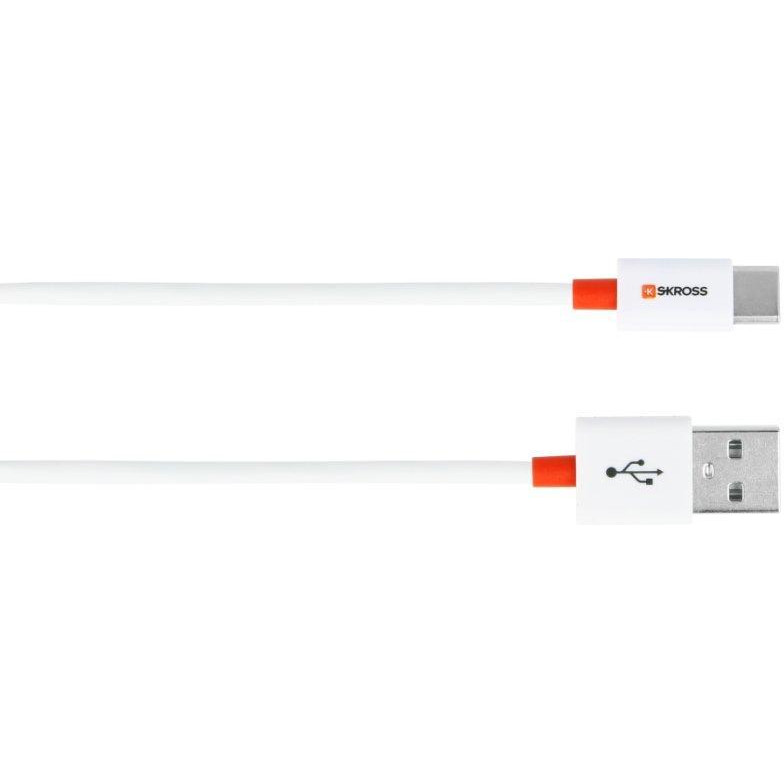 SKROSS USB AM/CM White 1m (2.700206-E) - зображення 1