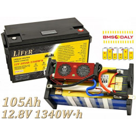   LiFeR 12V 105Ah 1340W·h LiFePO4 (A12-105)