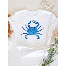   Zuzu Футболка жіноча  Blue crab ZZP00586 L Біла (LL2000000376240)