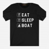 Love&Live Футболка  Eat, Sleep, Boat LLP00877 S Черная (LL2000000267371) - зображення 1