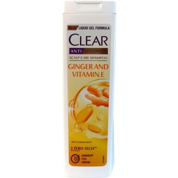 Clear Шампунь  проти лупи для жінок Gingerand Vitamin E 400 мл (6221155058287) - зображення 1