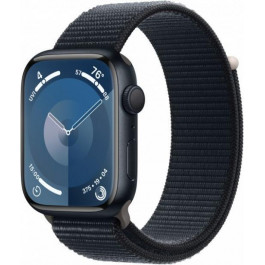   Apple Watch Series 9 GPS 45mm Midnight Aluminum Case w. Midnight S. Loop (MR9C3)