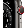 Apple Watch Series 6 GPS + Cellular 44mm Graphite Stainless Steel Case w. Black Sport B. (M07Q3) - зображення 2