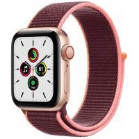 Apple Watch SE GPS + Cellular 40mm Gold Aluminum Case with Plum Sport L. (MYEC2) - зображення 1