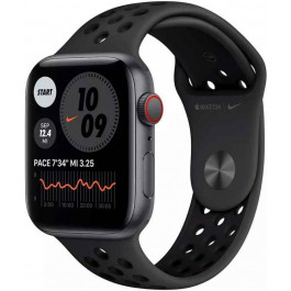   Apple Watch Nike SE GPS + Cellular 40mm Space Gray Aluminum Case w. Anthracite/Black Nike Sport B. (MYYU2)