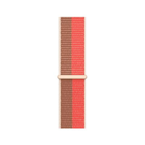 Apple Нейлоновый ремень  Sport Loop для 45mm/ 44mm/ 42mm  Watch Pink Pomelo/Tan (ML303) - зображення 1