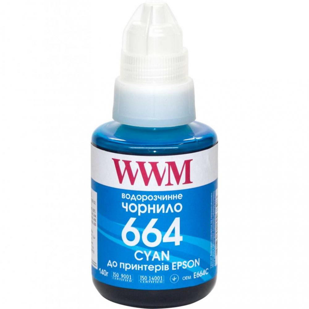 WWM Чернила 664 для Epson L110/L210/ L300 140г Cyan (E664C) - зображення 1