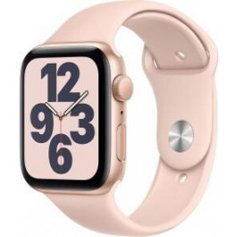   Apple Watch SE GPS 44mm Gold Aluminum Case w. Pink Sand Sport B. (MYDR2)