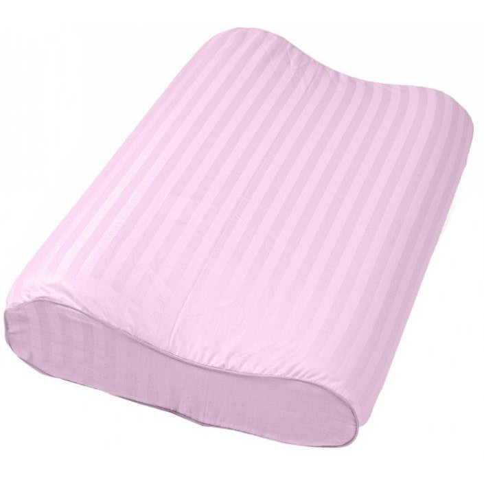 MirSon Наволочка 10017 Satin Stripe 30-0007 Pink  32х49х10.5 см - Wave (2200006231363) - зображення 1