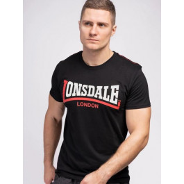   Lonsdale Футболка бавовняна довга чоловіча  113170-1000 XXL Black (4250206358733)