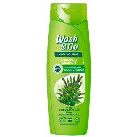 Wash&Go Шампунь  з Екстрактами трав для Жирного волосся 360 мл (8008970056784) - зображення 1