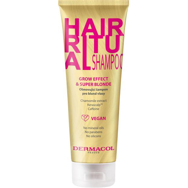 Dermacol Шампунь  Hair Ritual Grow & Super Blonde Shampoo для світлого волосся 250 мл (8595003122726) - зображення 1