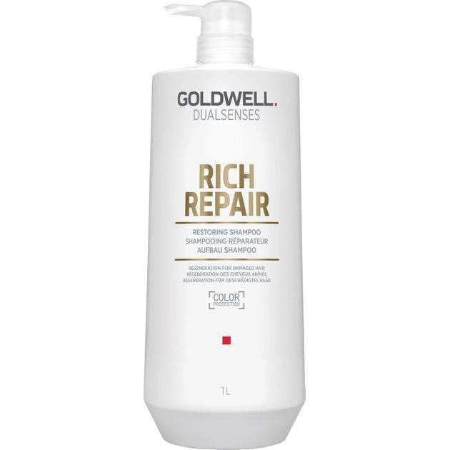 Goldwell Шампунь  DSN Rich Repair відновлювальний для сухого та пошкодженого волосся 1 л (4021609028505) - зображення 1