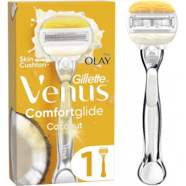   Venus Станок для гоління жіночий (Бритва)  ComfortGlide Olay з кокосом з 1 змінним картриджем (77020183398