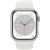 Apple Watch Series 8 GPS 41mm Silver Aluminum Case with White S. Band M/L (MP6M3) - зображення 2