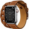 Apple Watch Hermes Series 7 LTE 41mm Silver S. Steel Case w. Fauve Leather D. Tour (MKLK3+MKFV3) - зображення 1