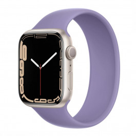   Apple Watch Series 7 GPS 45mm Starlight Aluminum C. with English Lavender S.Band (MKNP3+MKUY3)