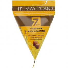   May Island Скраб для лица  Seven Days Black Sugar Scrub с сахаром 5 г (8809515401201)