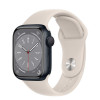 Apple Watch Series 8 GPS 45mm Midnight Aluminum Case w. Starlight Sport Band M/L (MNP83+MPLW3) - зображення 1