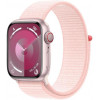 Apple Watch Series 9 GPS + Cellular 41mm Pink Alu. Case w. Light Pink S. Loop (MRJ13) - зображення 1