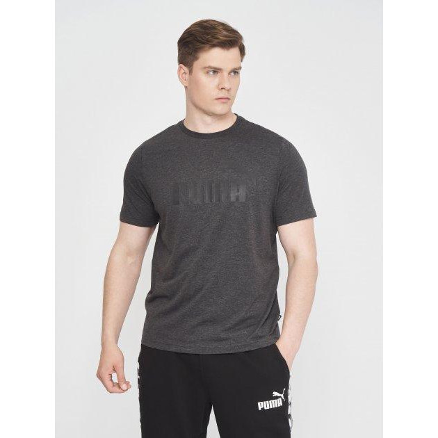 PUMA Футболка  ESS Heather Tee 58673607 2XL Dark Gray Heather (4063697401624) - зображення 1