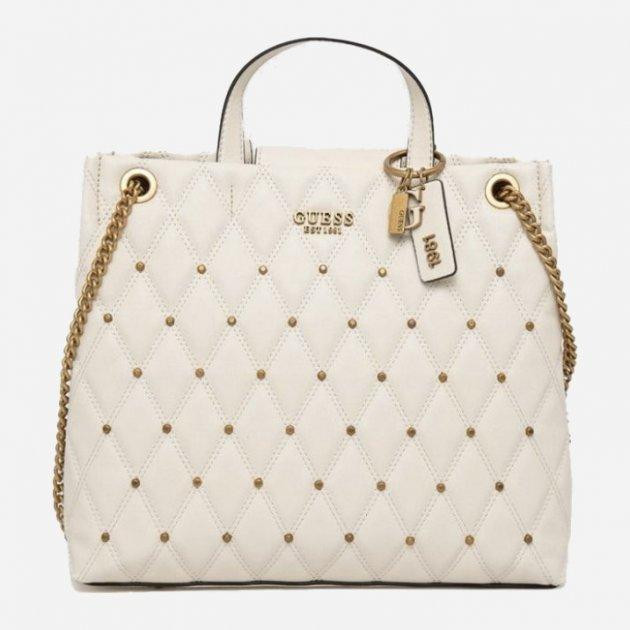 GUESS Сумка-шоппер жіноча  Triana Girlfriend Satchel 5324 Біла (H2000029769092) - зображення 1