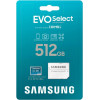 Samsung 512 GB microSDXC UHS-I U3 V30 A2 EVO Select + SD Adapter MB-ME512KA - зображення 2