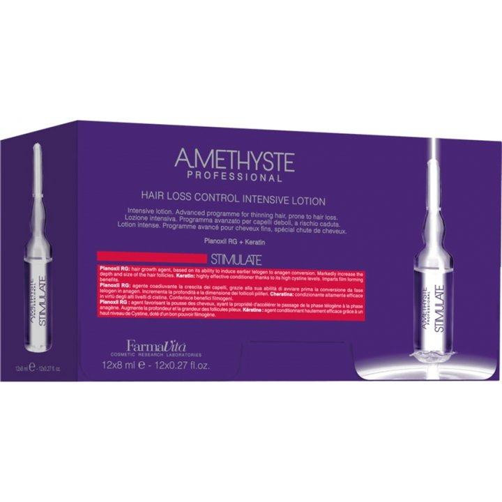 FarmaVita Лосьон в ампулах  Amethyste Stimulate Intensive Lotion для стимулирования роста волос 8 мл x 12 шт ( - зображення 1