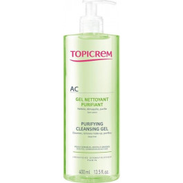   Topicrem Очищающий себорегулирующий гель для лица  AC Purifying Cleansing Gel 400 мл (3700281703269)