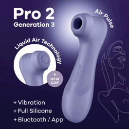   Satisfyer Pro 2 Generation 3 with Liquid Air Connect App Lilac (SO8405)