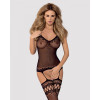 Obsessive Bodystocking F214 black S/M/L (SO7224) (SO7224) - зображення 1