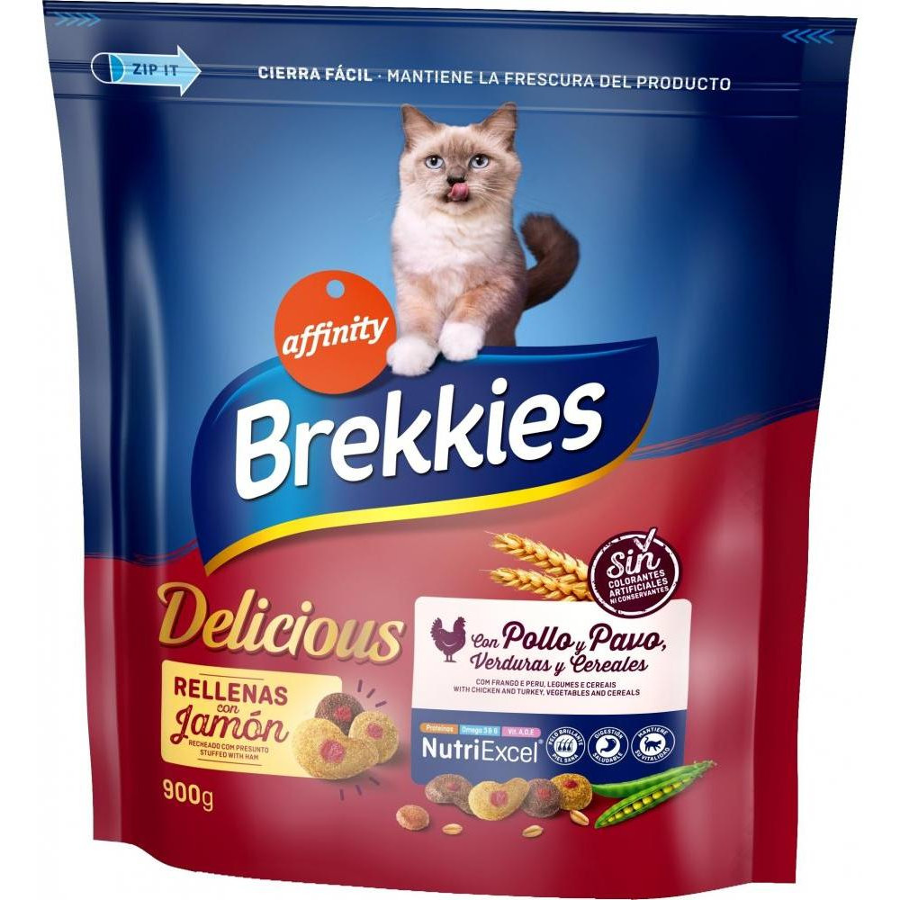 Brekkies Cat Delice Meat Chicken 0.9 кг (962402) - зображення 1