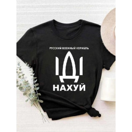   Love&Live Футболка жіноча  Руссскій Карабль! Іди нах#й!!!-2 LLP01701 M Чорна (LL2000000349404)