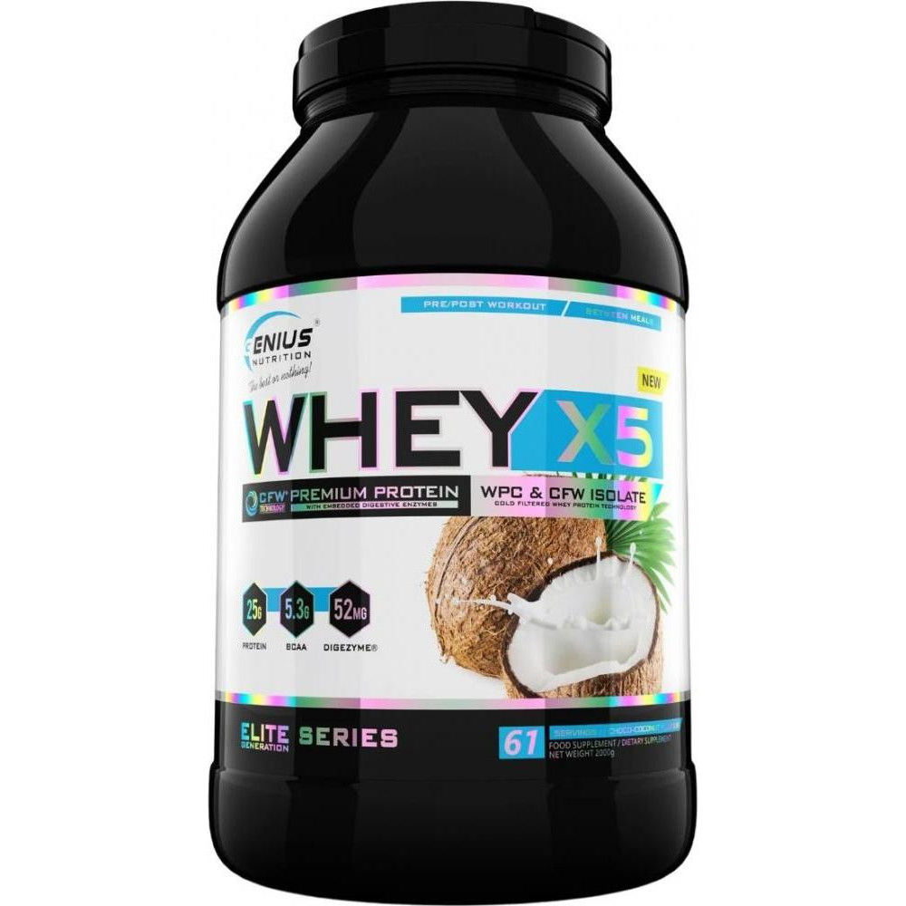 Genius Nutrition Whey-X5 2000 g /61 servings/ Choco-Coconut - зображення 1