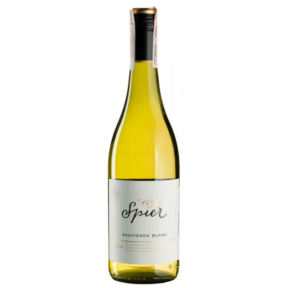 Spier Wines Вино  Sauvignon Blanc Spier Signature, біле, сухе, 0,75 л (6001522000350) - зображення 1