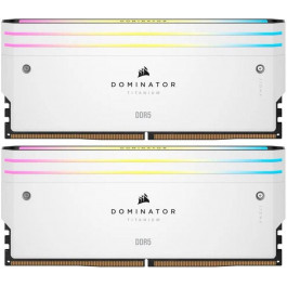   Corsair 32 GB (2x16GB) DDR5 6000 MHz Dominator Titanium RGB White (CMP32GX5M2B6000C30W)