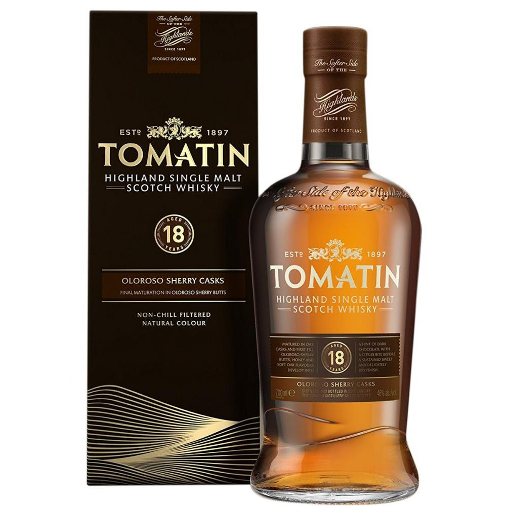 Tomatin 18 Y.O. (в коробке) віскі 0,7 л (5018481110212) - зображення 1